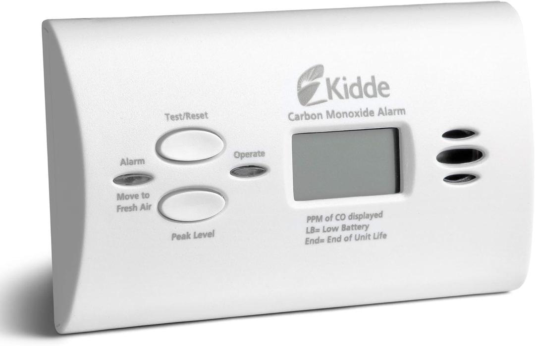 Kidde Carbon Monoxide Detector, AA Battery Powered CO Alarm with LEDs, Test-Reset Button, Low Battery Indicator, Portable (1 Pack)