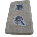 Side Cup Holder, Cushioned, Gray