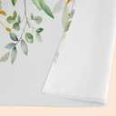 Green Eucalyptus Leaves Valance for Windows,Window Treatment Curtains Rod Pocket Sheer Small Short Valance for Kitchen Bathroom Laundry Basement,42Wx12L inch,Boho Watercolor