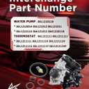 06L121111H Water Pump Thermostat Assembly with water temperature sensor fit for Beetle 2.0L 2018-2019, Passat B7 2.0L 2018-2020, A1 A3 Q3 Q7 2015-2020 Direct Replacement OE 06L121111J