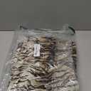 WDIRARA Women's Zebra Print Jeans Low Rise Straight Leg Hip Hop Y2k Denim Pants, 26