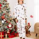 PATPAT Christmas Family Matching Pajama Sets Includes Christmas Socks - Perfect for Family Photos & Holiday Celebrations (XL)