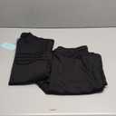 WIHOLL Two Piece Sets for Women Fall Travel Vacation Outfits Long Sleeve Lounge Sets Side Slit Wide Leg Pants (Large)