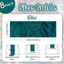 8 Pack Teal Cheesecloth Table Runner Easter 10ft Boho Gauze Fabric 120 Inch Cheese Cloth Table Runner Rustic Sheer for Spring Romantic Baby Shower Party Birthday Home Holiday