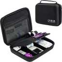 ProCase Diabetic Supplies Hard Travel Case, Diabetes Storage Bag for Glucose Meter, Insulin Pen, Blood Sugar Test Strips, Syringe, Needles and More Kits, Diabetic Care Kits Organizer Holder -Black (Large Storage Case(10.5" x 8.5" x 2.8"))