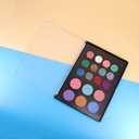 Magnetic Makeup Palette with Clear Top, Empty Eyeshadow Pan Dispensing Storage Box with 40Pcs Adhesive Metal Stickers for DIY Cosmetics Blush Powder(XL Large - 9.25"x6.57")