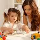 NUOBESTY 4pcs/Set Wooden Train Toy Christmas Train Toy Creative Birthday Present Decorative Tabletop Ornament for Cafe Bar Home(White)