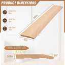 Tandefio 36" Solid Oak Floor Reducer Transition Strip 5" Wide, 5/8" High
