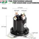 10L0L Golf Cart 48V Solenoid for EZGO RXV, 4 Terminal 150A, Replace OEM 624317, 649373