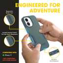 OtterBox iPhone 17 (Only) Commuter Series Case Built-in MagSafe Thin, Dual-Layer, Pocket-Friendly, Port Cover Saltwater Breeze (Sage/Blue)
