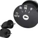 Ignition Key Switch & Keys for EZGO RXV Electric 48V Golf Cart 2008-Up Replaces #605637609682611283
