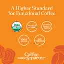 Four Sigmatic Mushroom Coffee K-Cups | Organic Dark Roast Coffee with Lions Mane Mushroom Powder & Yacon | Focus & Immune Support | Vegan & Keto | Sustainable Pods | 10 Count