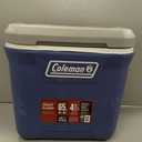 Coleman Classic Series Insulated Portable Rolling Cooler with Wheels, Leak-Resistant Outdoor Hard Cooler Keeps Ice up to 5 Days, 65-Quart. Blue