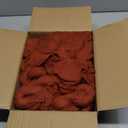 100 Pieces Cloth Napkins Terracotta Dinner Cheesecloth Napkins for Wedding,Wrinkled Cloth Napkins Bulk for Home Party Rustic Table Decoration, Terracotta, 17" x 17" (Set of 100)