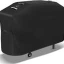 PasWith Griddle Cover for Blackstone 28 inch Griddle with Hood,Upgraded Rip-Proof & Waterproof Windproof 600D 5483 Grill Cover for Blackstone 2 Burner Griddle with Strap and Air Vent