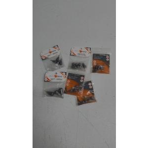 South Bend Bass Casting Sinker 1/ 4 oz, 4 Pieces (Black), Pack of 3; South Bend Bass Casting Sinker Size 1, 3 Pieces, Pack of 3