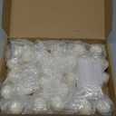 Treela 24 Sets Pumpkin Candles Fall Baby Shower Party Favors for Guests Little Pumpkin Shape Tealight Candle for Thanksgiving Autumn Baby Shower Wedding Birthday Thank You Return Gifts(White)