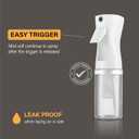 2 Pack Continuous Spray Bottles - Ultra Fine Mist Sprayer | Water Spray Bottle For Hair Mister Spray Bottle | Hair Spray Bottles For Hairstyling, Cleaning, Salons - 2pk 6.8 OZ / 200 ML