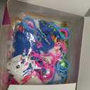 Valentines Day Gifts for Kids - 30 Pack Unicorn Dinosaur Keychains with Valentines Greeting Cards for Classroom, Valentines Exchange Gifts ideas Preschool Valentine Gifts favors