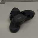 Skechers womens Slide Sandal, Black, 11 US