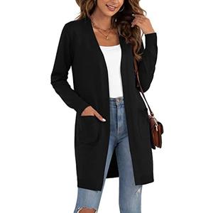 VIISHOW Women's Classic Cardigans Long Sleeve Open Front Casual Knit Cardigan Sweaters Coat Soft Outwear S