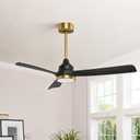 GREENEVER 52 Inch Ceiling Fan with Lights, Remote, DC & High CFM
