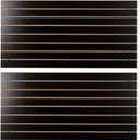 FRAYSCENT Slat Wall Paneling for Retail Display 2 Pack 4'x2', Black MDF Slatwall Panel for Garage Organizer Shiplap Wall Paneling,Slat Board Garage Slatted Storage Systems, Easy Install