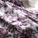 Purple Floral Curtains 72 Inches Long 2 Panels for Bedroom Girls Room Grommet Room Darkening Curtains Thermal Insulated Noise Reduction Romantic Lavender Flower Patterned Drapes Garden Nursery, 52x72