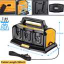 Adisipsoarin Super Battery Charger for Dewalt 20v Battery, 6-Ports Simultaneous Rapid Charger Station Compatible with Dewalt 20v Lithium Ion Battery and Tools DCB104 Charger