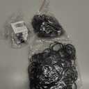 100 Pieces Metal Drapery Curtain Rings, 1.18 Inch Internal Diameter Curtain Hanging Rings with 100 Pin Hooks, Eyelets, Great for Window Door Shower Bathroom