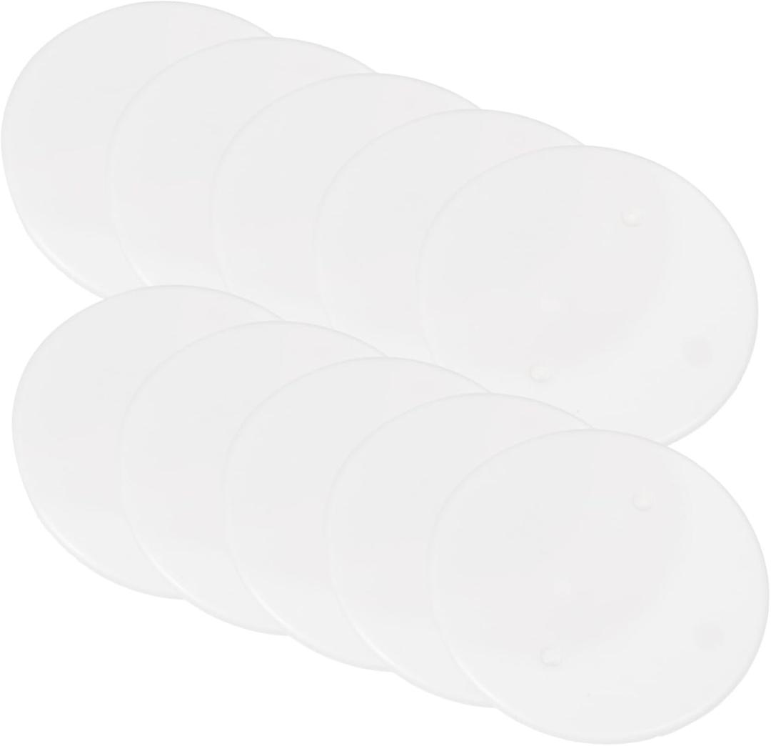 30 Pcs Round Ceiling Covers for Electrical Box Blank Ceiling Plates with Screw Holes Ideal for Outlet and Light Plate Installation Power