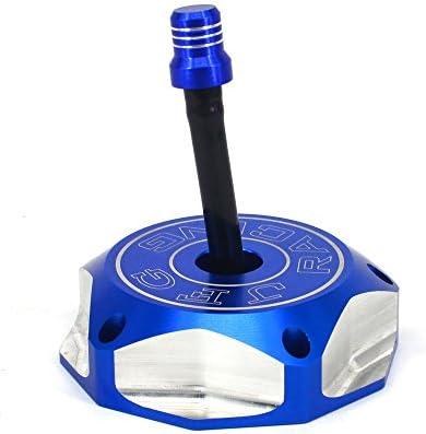 Dirt Bike Gas Cap Gas Tank Fuel Cover With Hose Vent Fit for YZ85 YZ125/250 YZ450F YZ125X YZ250X WR250F WR450F Blue