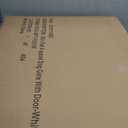 SPIRICH 96-inch Extra Wide 30-inches Tall Dog Gate with Door Walk Through, Freestanding Wire Pet Gate for The House, Doorway, Stairs, Pet Puppy Safety Fence, Support Feet Included (White)