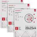 Honeywell Home 20x25x4 MERV 8, AC Furnace Air Filter, 3 PACK (CF100A1025-3PKAM) (Actual Dimensions: 19.94 x 24.87 x 4.38 in.)