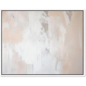 Art Remedy Muted Neutral Art Canvas, 20" x 16", White Frame, Opalescent Hues IV