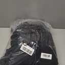 Surmente 5 Pack Black Fitted Tablecloths for 6 Foot Rectangle Tables, Black Table Covers for Weddings, Banquets, or Restaurants
