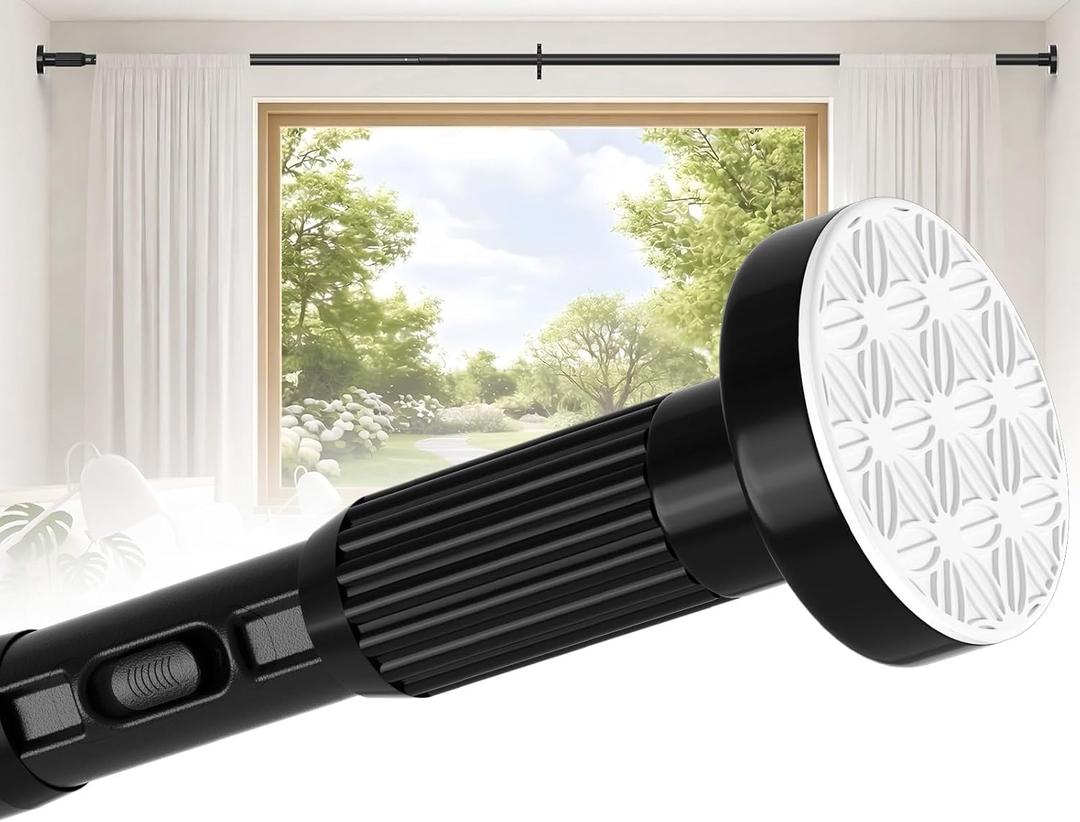 Tension Curtain Rod 40-126 In Heavy Duty-Black Extra Long Curtain Rod No Drilling For Window, Adjustable Tension Rod Diameter 1.26in Outdoor Curtain Rods For Patio One-Pull Lock