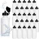 Zubebe 36 Pcs Sports Water Bottles Bulk Squeeze Reusable Bpa-free Plastic Water Bottles End of the Year Gifts Summer Gifts for Students School Travel Hiking Cycling Event Team Gift