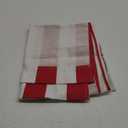 AHANDMAKER Beach Sling Chair Replacement Canvas, Red and White Stripes Casual Simple Fabric for Home Beach Chair (44.69x17.13inch)