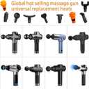 Massage Gun Heads, Replaceable Massager Gun Attachment 9 Different Muscle Massager Heads for 18-19mm Deep Tissue Percussion Massage Head s