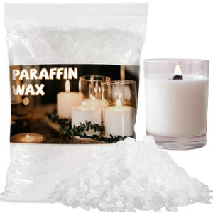 Paraffin Wax for Candle-Making - White Paraffin Wax Beads Pellets for DIY Craft Projects,Candle Making,Canning,Waterproofing,Furniture Metal Preservation for Christmas,Halloween Decoration