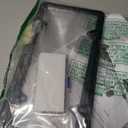 Drsvabze 2-Pack Clear License Plate Covers and Frames - Acrylic Car License Protector*2, Stainless Frame*2, Anti-Theft Standard Screws Set*8 and Self-Tapping Screws Set*8 in Storage Box for Front&Rear