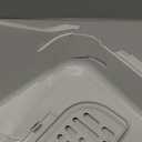 SpaceTime Large Cat Litter Box with High Sides,Cat Boxes for Indoor Cats,Cat Litter Pan for Kitty,Litter Box with Low Entry,Easy to Clean,Anti-Splashing(Grey)