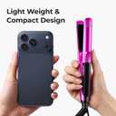 ORYNNE Mini Flat Iron 1/2 Inch with 5 Adjustable Temperatures, Tourmaline Ceramic Small Hair Straightener for Short Hair, Bangs, Beard, Pixie, Edge - Dual Voltage Travel Curling Iron, Auto-Off