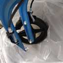 Planetwalk Premium 3 Wheel Rollator Walker for Seniors - Ultra Lightweight Foldable Walker for Elderly, Aluminum Three Wheel Mobility Aid, Brilliant Blue