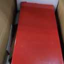 VEVOR Metal Tool Box, 18-inch, 3-Tier 5-Tray Portable Folding Tool Chest Organizer with Handle & Lock Hole, Powder Coated Steel, Cantilever Toolbox for Household Factory Warehouse Repair Shop, Red