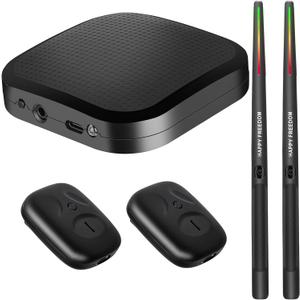 Air Drumsticks for Adults, DQTUV Electric Drum Set with 8 Sounds, 3D Motion Sensing RGB, Drummer's Gift