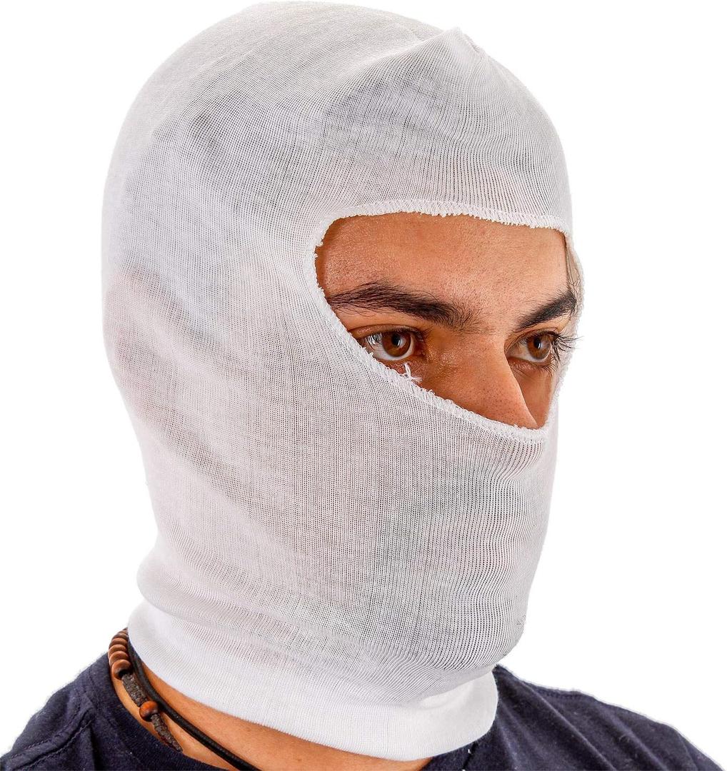 TCP Global Premium Painters Spray Socks, One Size Fits All (Pack of 12) - Snug Soft Stretch Cotton Hood Mask