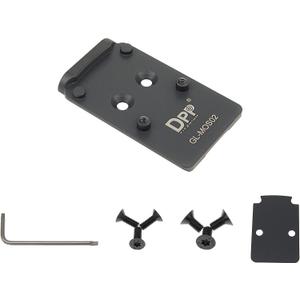 DPP Titanium Adapter Plate Compatible with Glock 17 19 MOS Holosun 407/507C/508T Trijicon RMR/SRO
