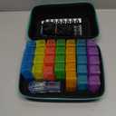 Monthly Pill Organizer 2 Times a Day, with Portable Hard Shell, Pill Cutter, 31-Day Box, Plastic Opening Pick, Monthly & Weekly Stickers, Convenient Medication Management (2 Times a Day)